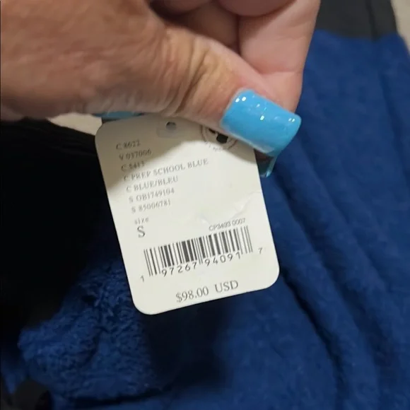 Free people, movement Blue and Black Fleece Joggers - Picture 9 of 9